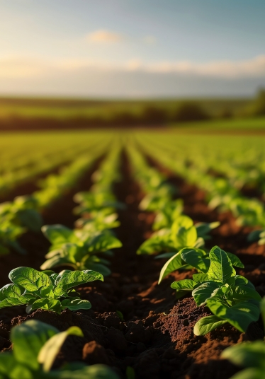 plants growing in a field decorative image